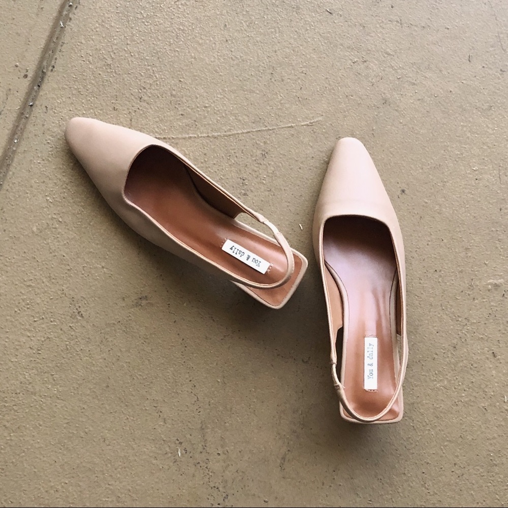 Cream Slingbacks